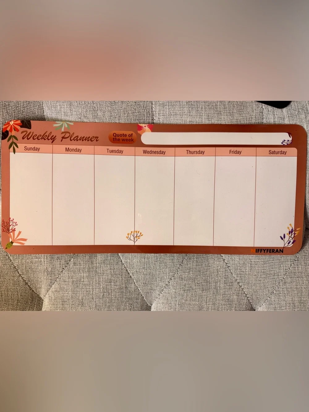 Magnetic Monthly & Weekly Planner Set Grocery List Dry Erase Markers for Fridge